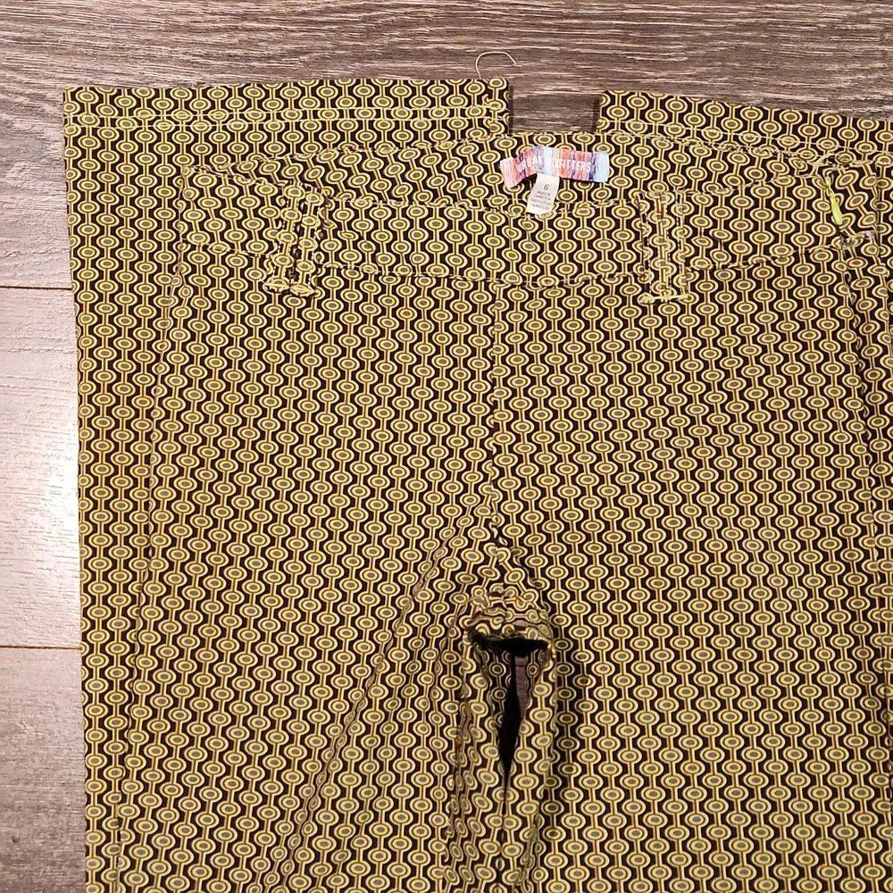 ❤️ URBAN OUTFITTERS GEOMETRIC PRINT FLARE DISCO PARTY PANTS, 6 (28) - Picture 2 of 9